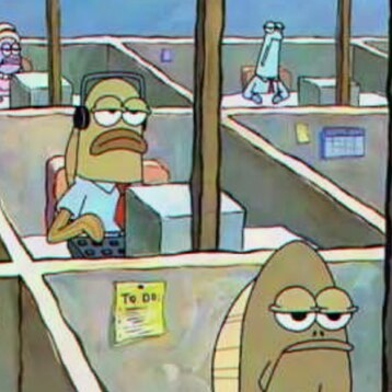 Steam Workshop::sad office life in spongebob :'(